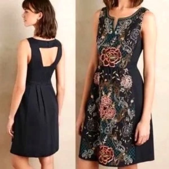 Anthropologie Dresses & Skirts - Anthropologie Moulinette Sœurs Perennial Embroidered Dress EUC sz 12
